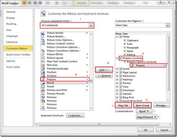 Preparar documento do Word 2010 para distribuição [Menu Preparar]