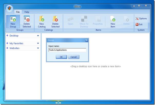 تجميع وتنظيم أيقونات سطح المكتب