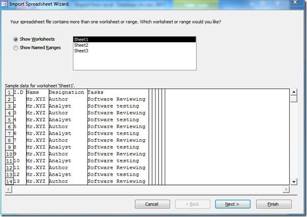 Access 2010: Importar planilha do Excel 2010
