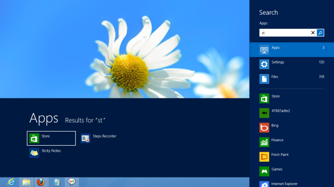 احصل على شاشة بدء Windows 8 أنحف تفتح داخل سطح المكتب