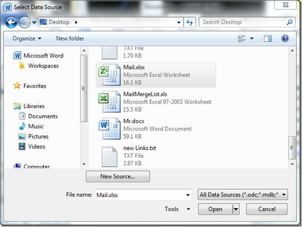 Mala direta do Word 2010