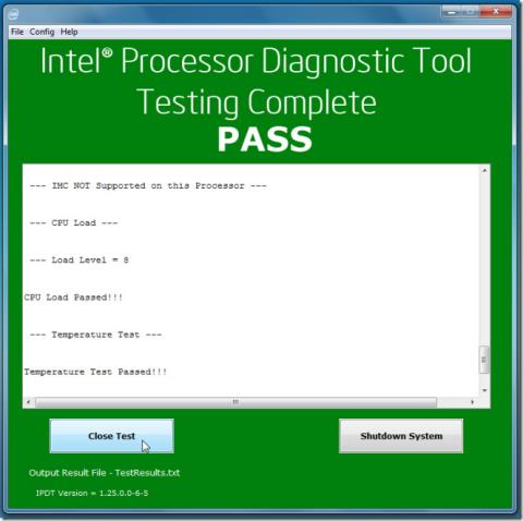インテルプロセッサー診断ツールはプロセッサーの検証とストレステストを行います