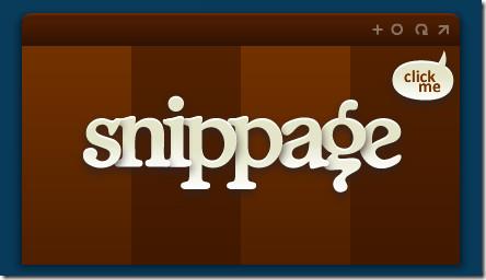 عرض محتوى صفحة الويب المباشرة على سطح المكتب باستخدام Snippage [أدوات]