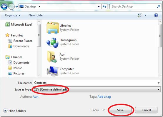 如何將聯絡人從 Excel 檔案匯入 Outlook 2010