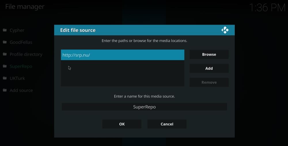 Cómo instalar el repositorio SuperRepo en Kodi