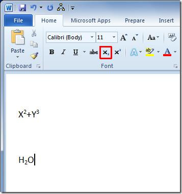So stellen Sie Text in Word 2010 hoch und tief
