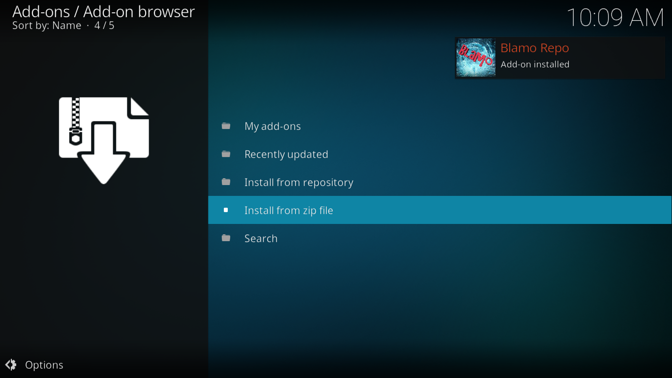 Placenta Kodi-add-on, de nieuwste Exodus Fork