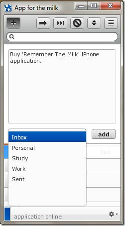 ミルクのためのアプリ – デスクトップから「Remember The Milk」のタスクを管理