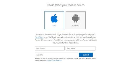 كيفية التسجيل للحصول على نسخة Microsoft Edge Preview لنظامي التشغيل iOS وAndroid