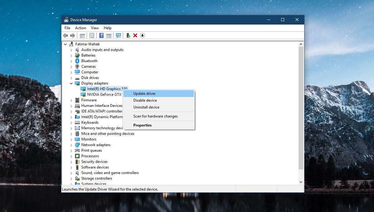 كيفية إصلاح مشكلة تشوه الشاشة في نظام التشغيل Windows 10 بعد تحديث Fall Creators Update