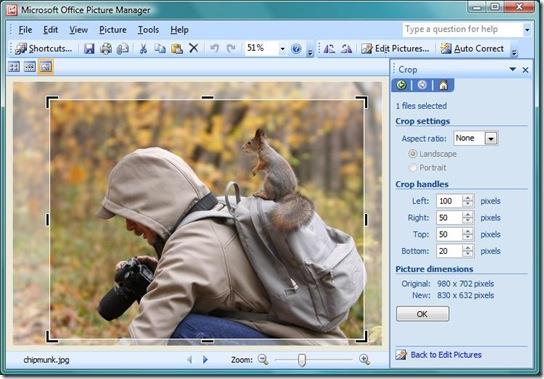 Ändern Sie die Größe und beschneiden Sie Bilder mit Microsoft Office Picture Manager Ändern Sie die Größe und beschneiden Sie Bilder mit Microsoft Office Picture Manager