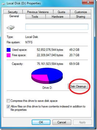 6 modi per liberare spazio su disco in Windows 7