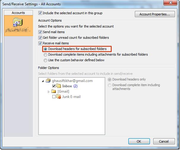Outlook 2010が遅い？メールヘッダーのみダウンロードする方法