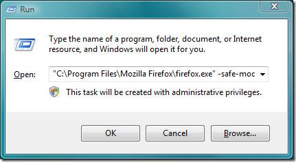 Cara Menjalankan Firefox Dalam Mod Selamat