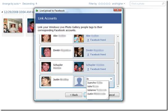透過 Windows Live Gallery 直接將圖片上傳到 Facebook