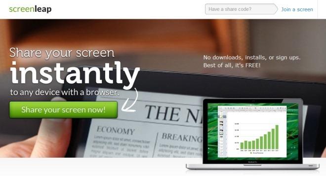 Screenleap: Perkongsian Skrin Satu Klik Tanpa Sebarang Pendaftaran [Web]