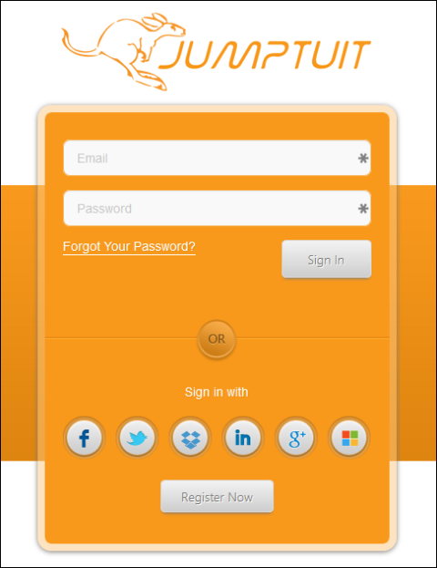 Jumptuit: الوصول إلى حسابات متعددة على الشبكات الاجتماعية والسحابة وإدارتها