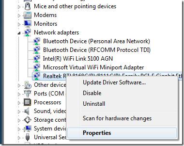 阻止 Windows 7 中的網路介面卡被停用