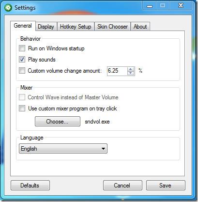 Volumecontrole-indicator op het scherm voor Windows
