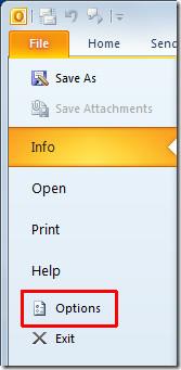 Alterar as configurações de fonte e tema de e-mail padrão no Outlook 2010