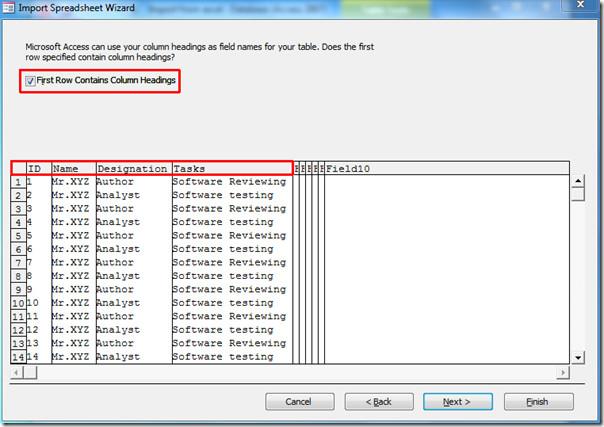 Access 2010: Importar planilha do Excel 2010