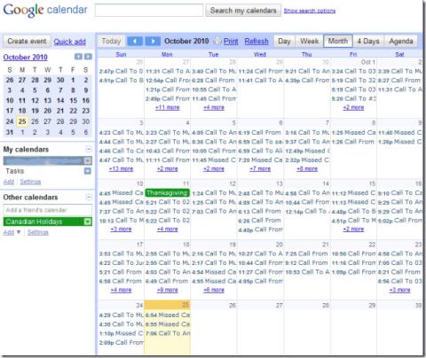 CallTrack は電話のアクティビティを Google カレンダーに記録します