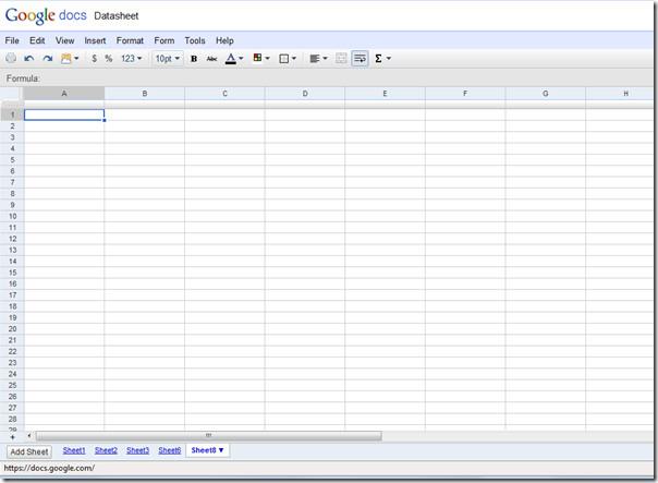 Fórmulas y funciones de Google Docs en hojas de cálculo