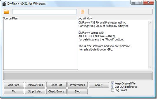 Come riparare istantaneamente un file video AVI con DivFix++