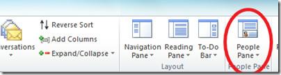 ¿Qué es el panel de personas de Outlook 2010 y cómo deshabilitarlo?