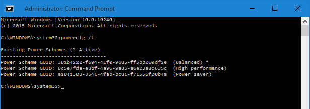 Windows 10でコマンドラインショートカットを使って電源プランを素早く切り替える