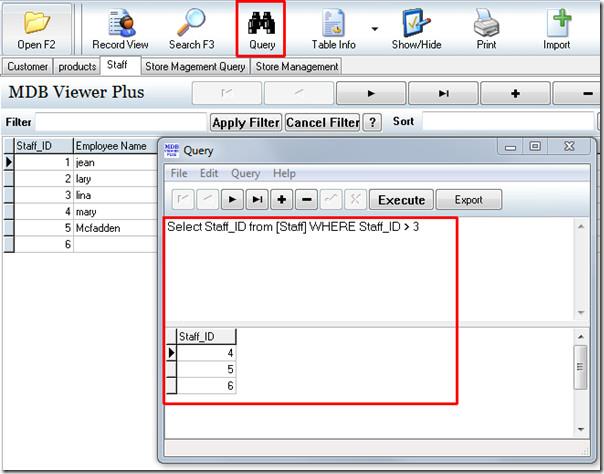 Gegevenstabel bekijken, invoegen en wijzigen zonder MS Access te gebruiken Gegevenstabel bekijken, invoegen en wijzigen zonder MS Access te gebruiken