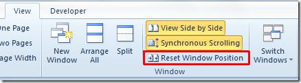 Word 2010: التمرير المتزامن (عرض جنبًا إلى جنب)