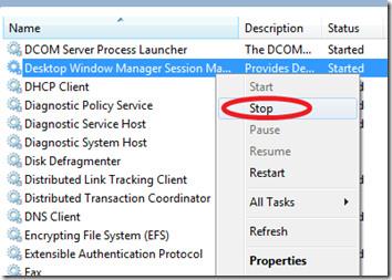 Proceso Dwm.exe – Administración de ventanas del escritorio