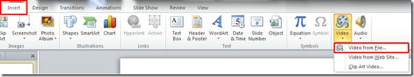 Incorporar vídeo no Excel 2010