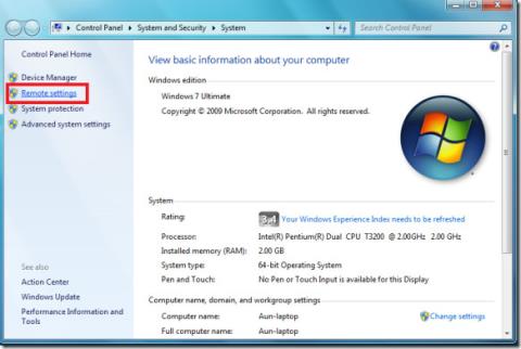 Windows 7でリモートデスクトップ接続を使用する