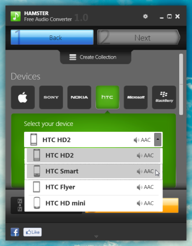 Convertidor de audio gratuito Hamster: convierte archivos de audio según el dispositivo Convertidor de audio gratuito Hamster: convierte archivos de audio según el dispositivo