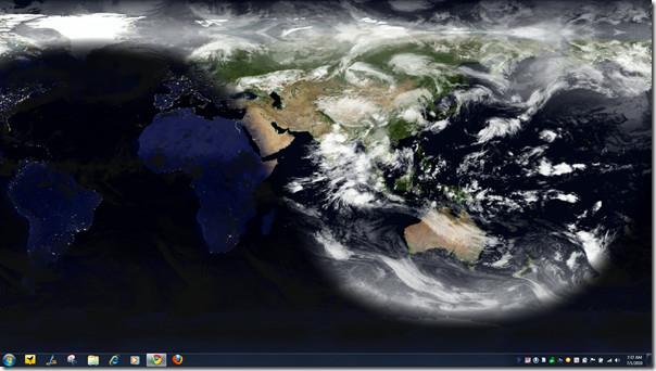 Desktop Earth でデスクトップをリアルタイムの地球儀画像に変身させましょう