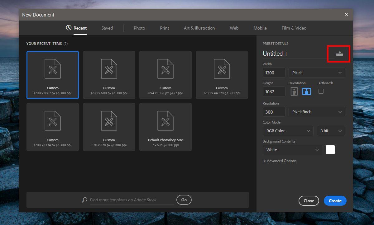 Como criar uma predefinição de tela personalizada no Photoshop