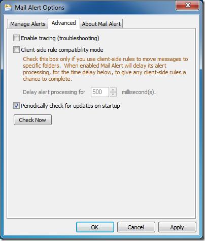 Avviso di posta: notifica e-mail per Outlook 2010