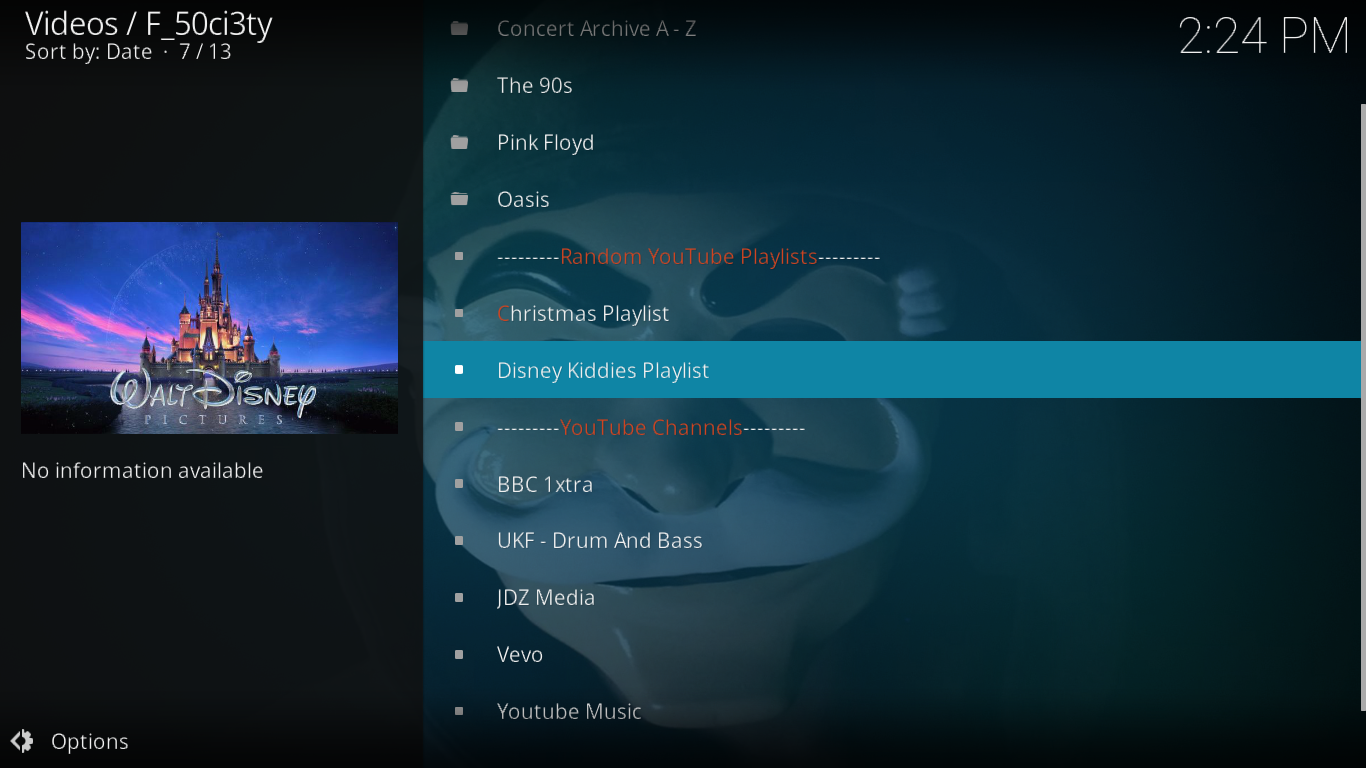 Alat tambah F_50ci3ty (Fsociety) untuk Kodi — Pemasangan dan Ciri