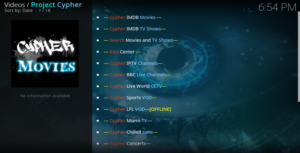 Project Cypher für Kodi: So installieren Sie das Project Cypher Kodi-Add-on Project Cypher für Kodi: So installieren Sie das Project Cypher Kodi-Add-on