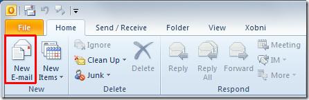 إرسال واستقبال نتائج الاستطلاعات في Outlook 2010