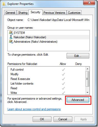 停止/防止 Windows 7 刪除縮圖緩存