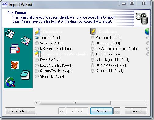 Gegevenstabel bekijken, invoegen en wijzigen zonder MS Access te gebruiken Gegevenstabel bekijken, invoegen en wijzigen zonder MS Access te gebruiken