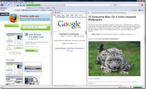Как разделить экран Firefox, чтобы освободить место для большего количества контента