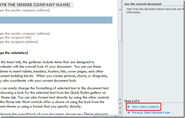 Mala direta do Word 2010