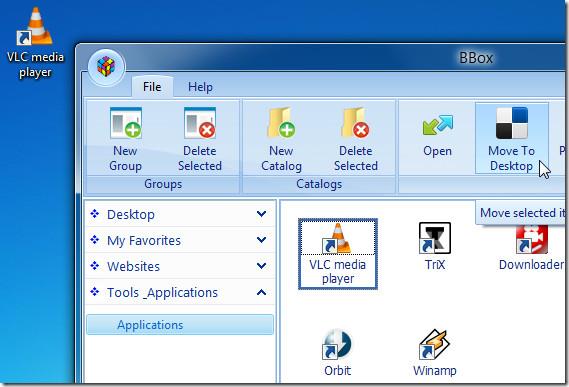 تجميع وتنظيم أيقونات سطح المكتب