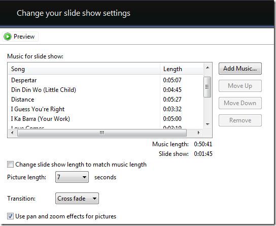 Cree una presentación de fotos en DVD gratuita con música en Windows 7/Vista