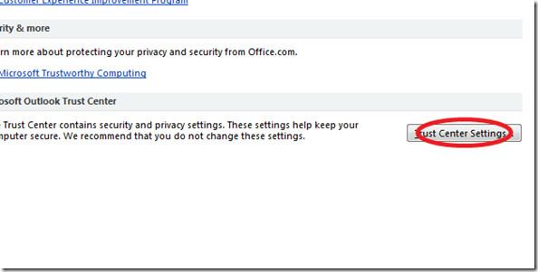 Outlook 2010: Descargar imágenes automáticamente