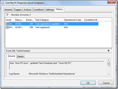 Visualizar e limpar o histórico do Agendador de Tarefas no Windows 7